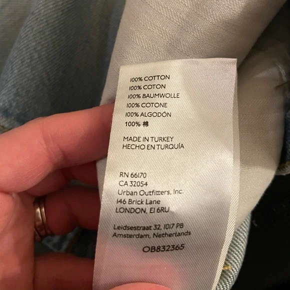 Free People We the Free Maggie Straight Leg Distressed Jeans Size 29 - Picture 4 of 11